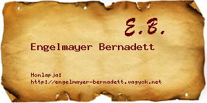 Engelmayer Bernadett névjegykártya
